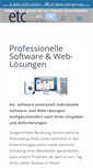 Mobile Screenshot of etc-software.de